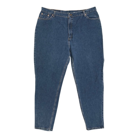 Levi Strauss Signature Denim - Vintage Levi Strauss 550 Relaxed Fit Tapered Leg Jeans Denim Size 24W Long